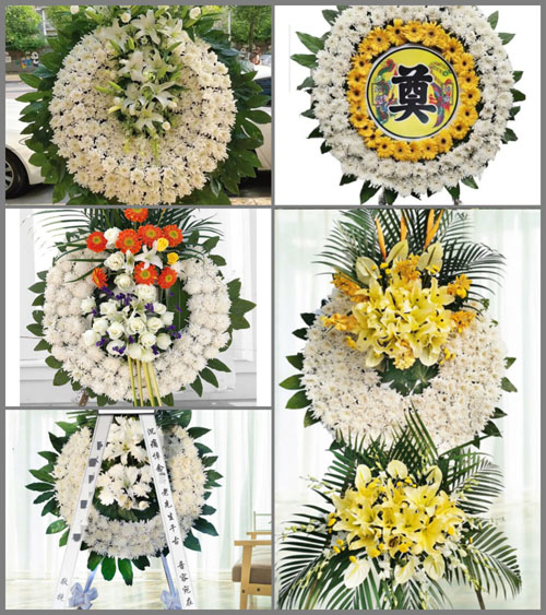 湖北襄阳市老河口市李楼镇朱楼村花圈速递